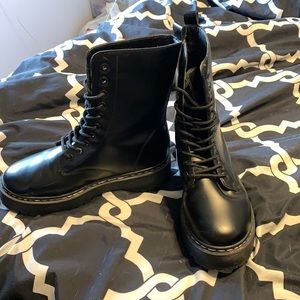 Unilqdy black combat boots